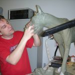 Wolf sculpting Wickie