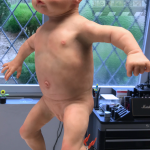Voll- animatronisches Baby aus Silikon movie SFX Animatronik Baby Puppe