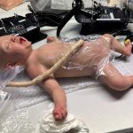 Animatronic SFX Baby Silikon. Ferngesteuert Film TVSpezialeffekte movieSFX Schwerthelm Ziehfreund