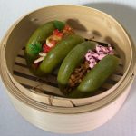 Gefüllte Bao Buns , wie echt Lebensmittel Attrappe, Nachbau, Food Styling , Museeum , unecht, Fake Food, Kunststoff , Ausstellung, Requisite , Exponat , Spezialanfertigung movieSFX Film TV Kino Museum Werbung