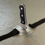 SFX Messer, steckend ,Küchenmesser, mit Brustplatte und Bebänderung SFX Messer Film TV Kino movieSFX