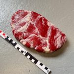 SFX-Silikon Fleisch unecht, weich, wie echt , Attrappe, Steak , Film Requisite SFX Film TV Kino Spezialeffekte Ausstattung. movieSFX