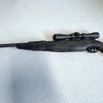 Verbranntes SFX Gewehr Film Waffe nicht schussfähig / Jäger Film TV Kino Spezial Requisite Spezialeffekte